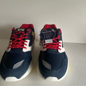 Men's Navy and Red Sneakers